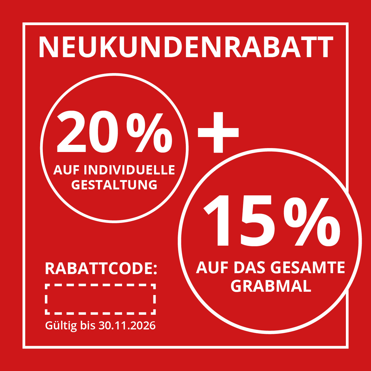 Neukundenrabatt